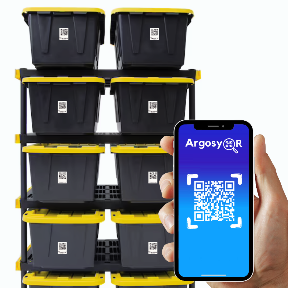 Argosy QR Labels - 100 Pack - White - 2"x2"